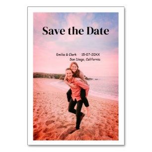 orange boho save the date QR add website name phot Table Number