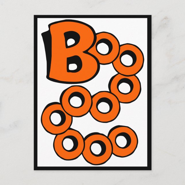 Orange Boo Postcard (Front)
