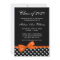 Orange Bow Polka Dots Graduation Announcement