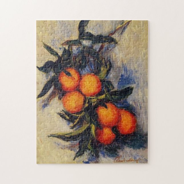 Orange Branch Bearing Fruit Monet Fine Art Jigsaw Puzzle (Vertical)