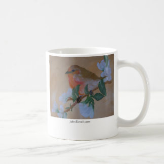 Orange Breasted Robin, JohnTirrell.com Coffee Mug