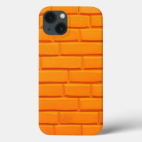Orange Brick Wall iPhone Case Bright Style
