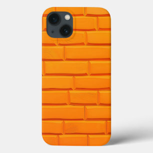 Orange Brick Wall iPhone Case Bright Style