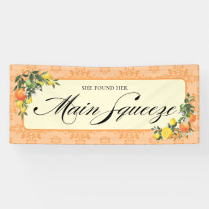 Orange Bridal Shower Banner