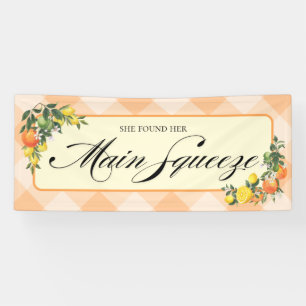 Orange Bridal Shower Banner