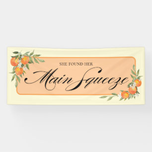 Orange Bridal Shower Banner