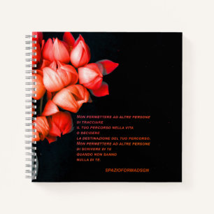 "Orange broken heart in black" & Percorso Silenzio Notebook