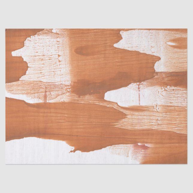 Orange-brown abstraction tissue paper (Front)