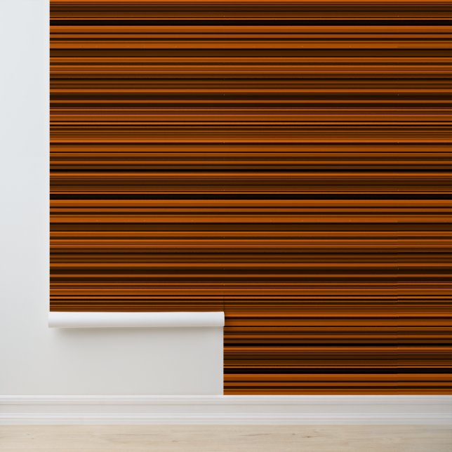Orange Brown Black Stripes Wallpaper (Application)