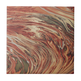 Orange Brown Gold Marble Tile