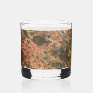 Orange Brown Marble Glass