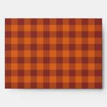 Orange Brown Plaid Chequered Pattern