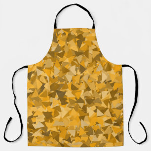 Orange Brown Triangle Pattern Apron
