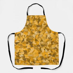 Orange Brown Triangle Pattern Apron