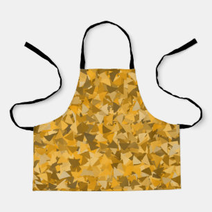 Orange Brown Triangle Pattern Apron