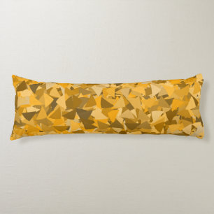 Orange Brown Triangle Pattern Body Pillow