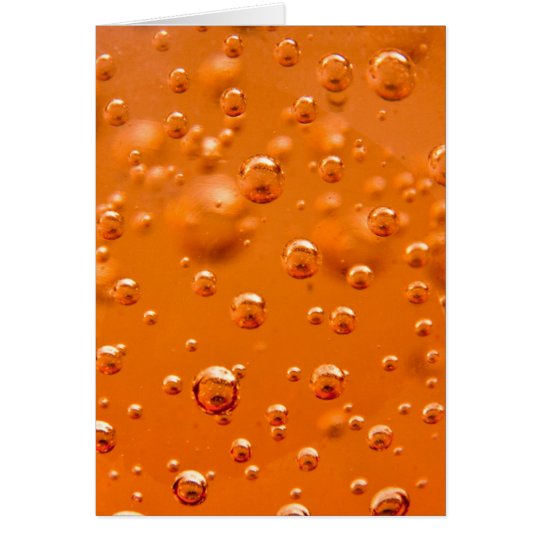 Orange bubbles card