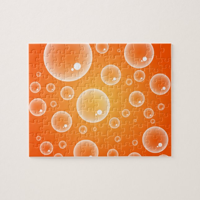 Orange Bubbles Jigsaw Puzzle (Horizontal)