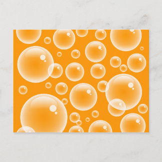 Orange Bubbles Postcard