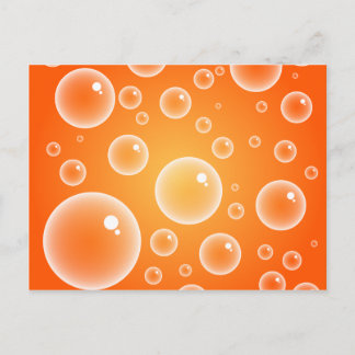 Orange Bubbles Postcard