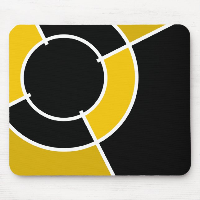 orange bullseye mouse mat (Front)