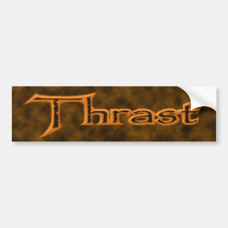 Orange Bumper Sticker