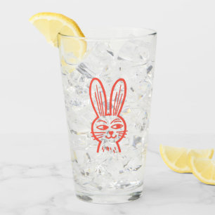 Orange Bunny Glass