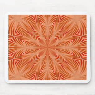 Orange Burst Mouse Mat