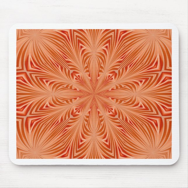 Orange Burst Mouse Mat (Front)