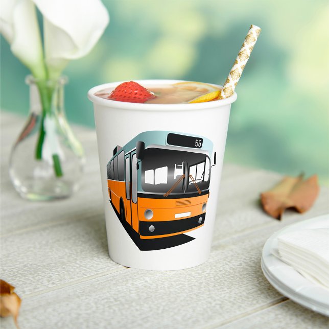 Orange Bus Paper Cups (Creator Uploaded)