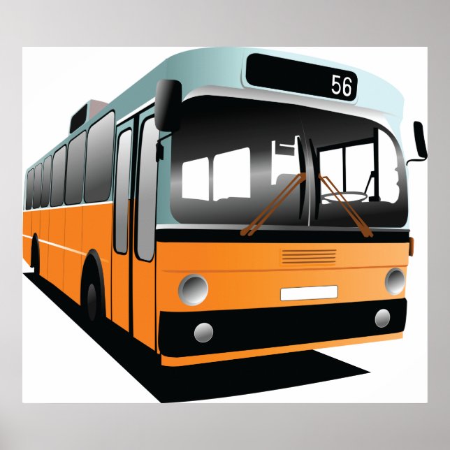 Orange Bus Poster (Front)