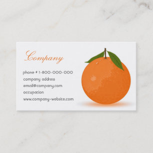 Orange Business Card