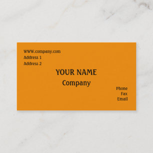 Orange Business Card