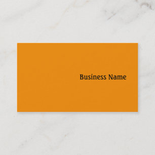 Orange Business Card