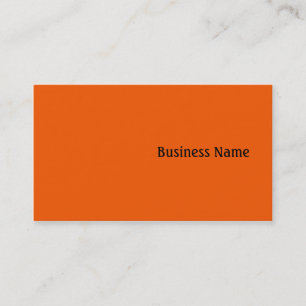 Orange Business Card