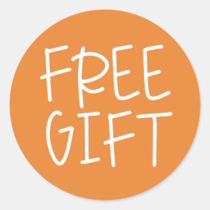 Orange business free gift free sample Sticker