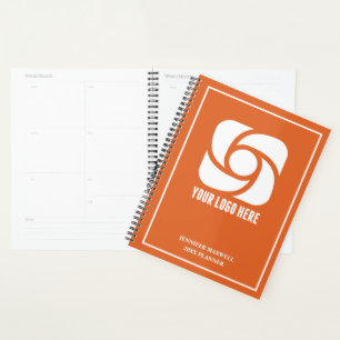 Orange Business Logo Custom 2027 Company Planner