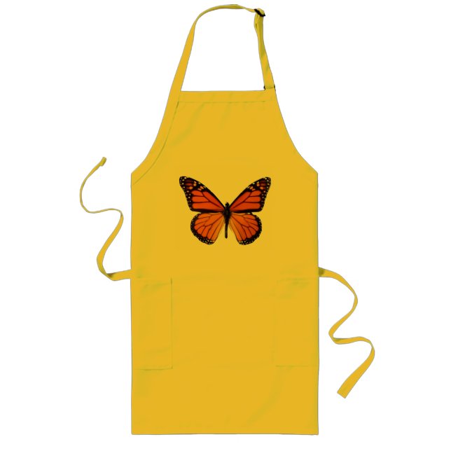 Orange Butterfly Apron (Front)