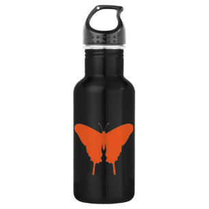 Orange Butterfly Art 532 Ml Water Bottle