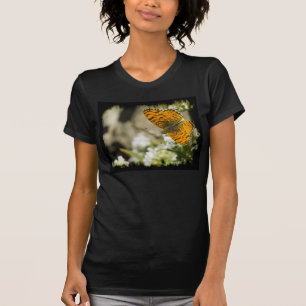 Orange Butterfly Black Edge T-Shirt