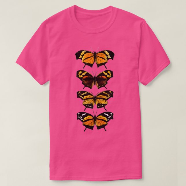 orange butterfly chart T-Shirt (Design Front)