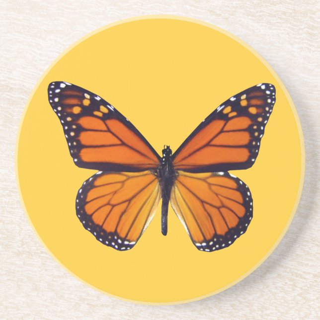 Orange Butterfly Coaster (Front)