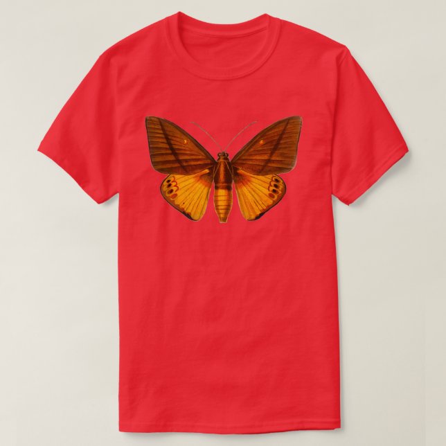 Orange Butterfly colour handdrawn 1 T-Shirt (Design Front)