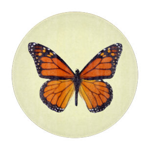 Orange Butterfly Cutting Board
