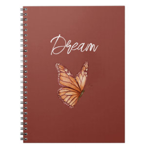 Orange Butterfly Dream Notebook