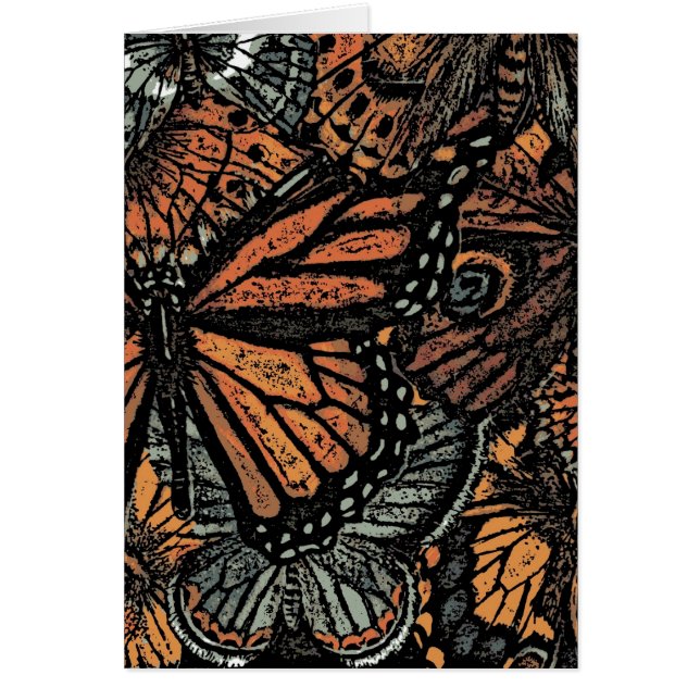 Orange butterfly fantasy abstract art (Front)