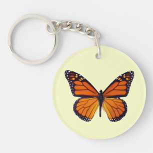 Orange Butterfly Key Chain