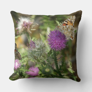 Orange Butterfly Nature Throw Pillow 51 cm x 51 cm