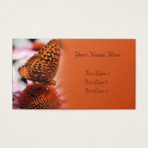 Orange Butterfly On Flower Nature