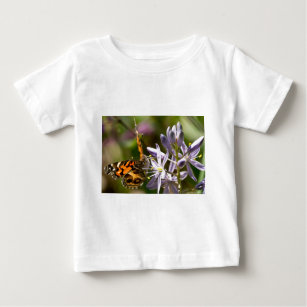 Orange Butterfly on Wild Hyacinth Apparel & Gifts Baby T-Shirt
